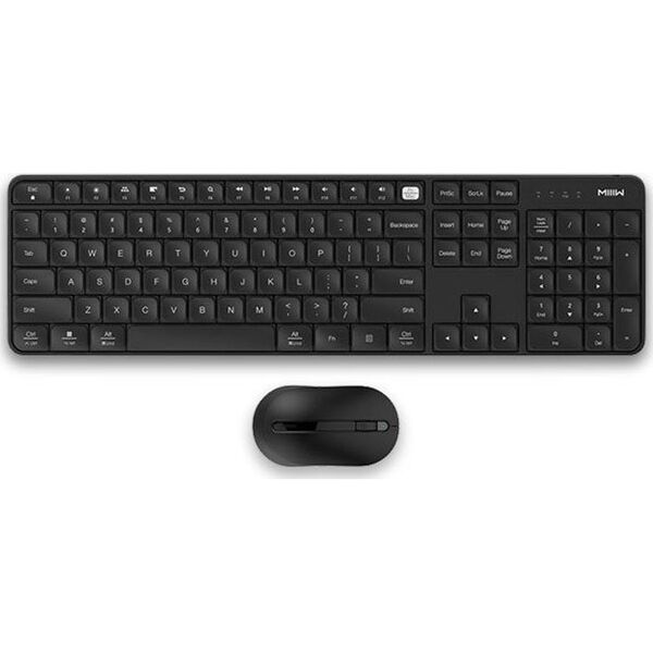 Беспроводная клавиатура и мышь MIIIW Wireless Mute Keyboard & Mouse Kit MWWC01 (Black) 