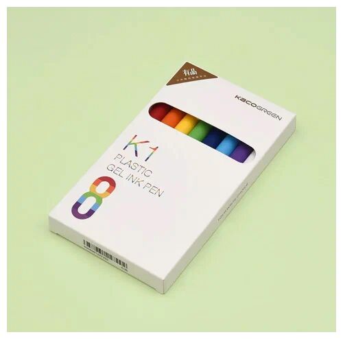 Набор гелевых ручек KACO K1 Candy Color Colorful Black Gel Ink Pen 8 шт, черные чернила - 1