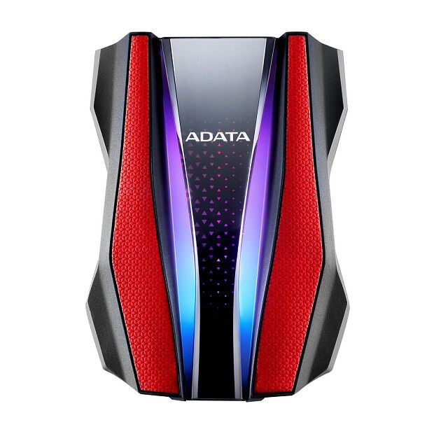 Внешний жесткий диск Portable HDD 2TB ADATA HD770G (Red), USB 3.2 Gen1, IP68, RGB lighting, 139x98x26mm, 270g - 3