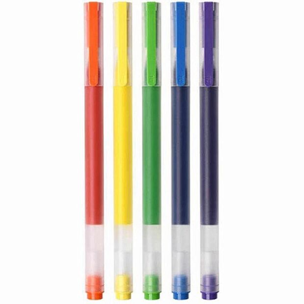 Набор гелевых ручек MiJia Dural Color Pen 0.5mm (5 шт) BHR4831CN (Transparent) - 2