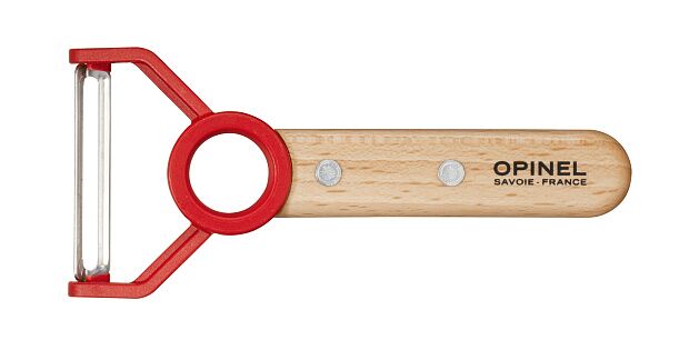 Нож для чистки овощей Opinel Peeler, деревянная рукоять, нержавеющая сталь, коробка, 001745 - 3