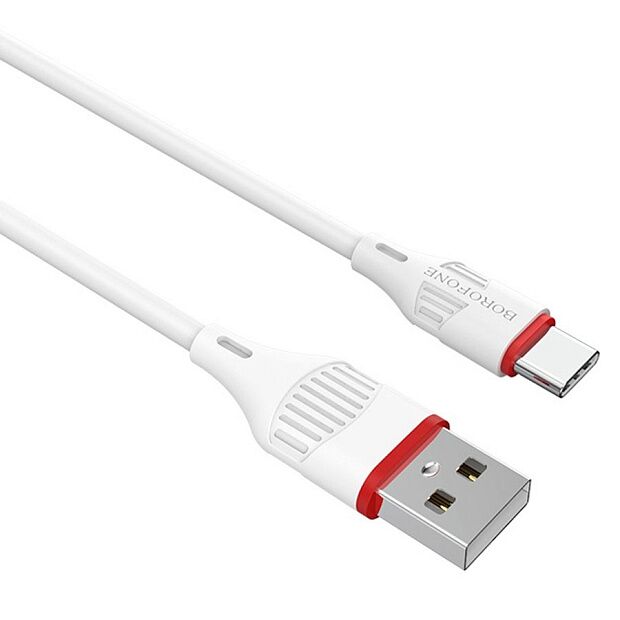 USB кабель BOROFONE BX17 Enjoy Type-C, 1м, PVC (белый) - 3