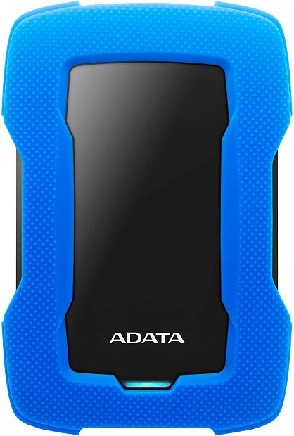 Внешний жесткий диск Portable HDD 2TB ADATA HD330 (Blue), Silicone, USB 3.2 Gen1, 133x89x16mm, 190g - 2