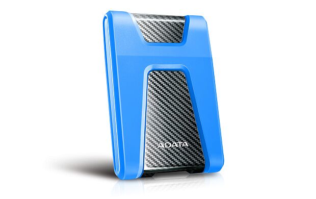 Внешний жесткий диск Portable HDD 2TB ADATA HD650 (Blue), Silicone, USB 3.2 Gen1, 121x81x21mm, 201g - 3