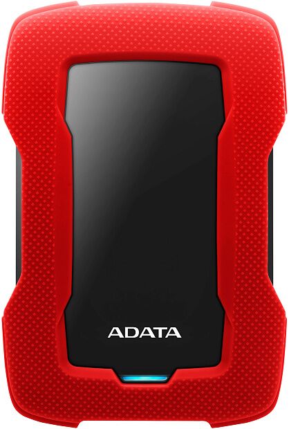 Внешний жесткий диск Portable HDD 2TB ADATA HD330 (Red), Silicone, USB 3.2 Gen1, 133x89x16mm, 190g - 2