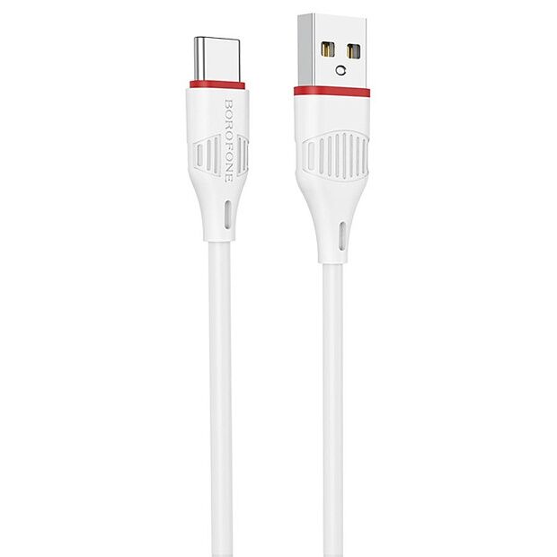 USB кабель BOROFONE BX17 Enjoy Type-C, 1м, PVC (белый) - 1