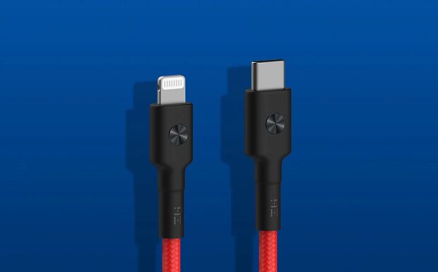 Кабель ZMI USB-C TO Lightning Braided Data Cable 30cm. (Red) - 5