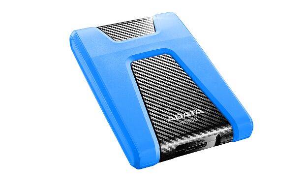 Внешний жесткий диск Portable HDD 2TB ADATA HD650 (Blue), Silicone, USB 3.2 Gen1, 121x81x21mm, 201g - 4