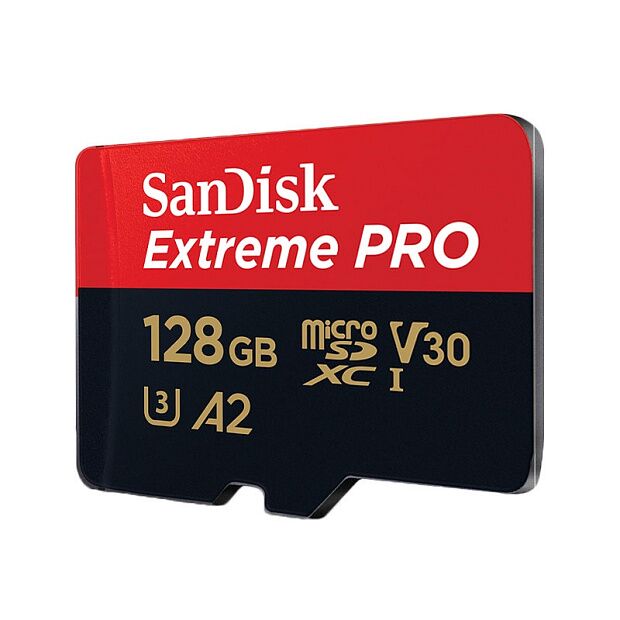 Карта памяти microSD 128GB SanDisk Class 10 UHS-I A2 C10 V30 U3 Extreme Pro (SDSQXCY-128G-GN6MA) RU - 3