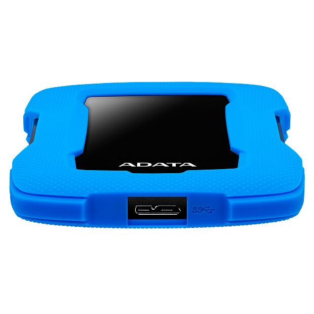Внешний жесткий диск Portable HDD 2TB ADATA HD330 (Blue), Silicone, USB 3.2 Gen1, 133x89x16mm, 190g - 5