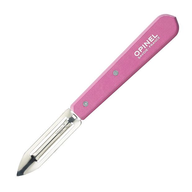 Нож для чистки овощей Opinel №115, деревянная рукоять, блистер, нержавеющая сталь, розовый 002038 - 1