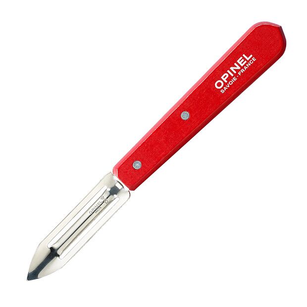 Нож для чистки овощей Opinel, деревянная рукоять, блистер, нержавеющая сталь, красный 002047 - 5