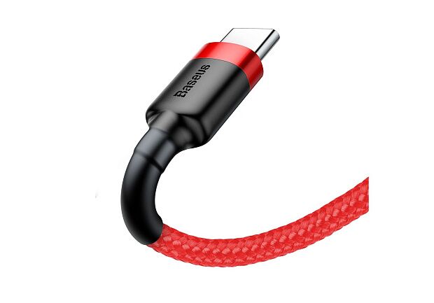 Кабель Baseus Cafule Cable USB For Type-C 3A 1M CATKLF-B09 (Red/Красный) - 3