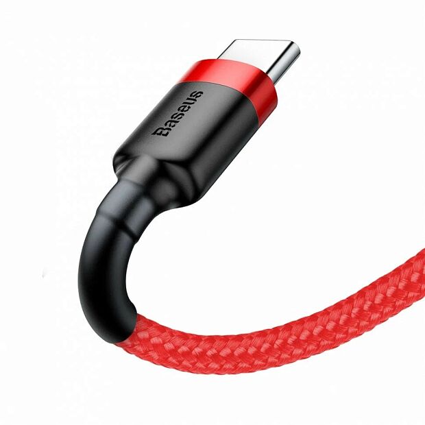Кабель Baseus Cafule Cable USB For Type-C 3A 1M CATKLF-B09 (Red/Красный) - 9