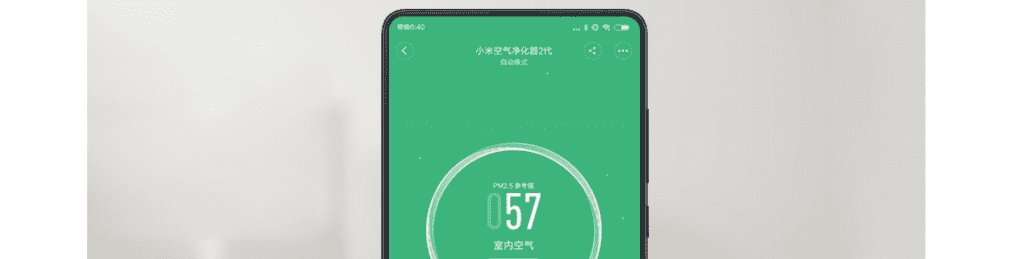 Меню приложения для фильтра для очистителя воздуха Xiaomi Air Purifier High Density S1 M6R-FLP