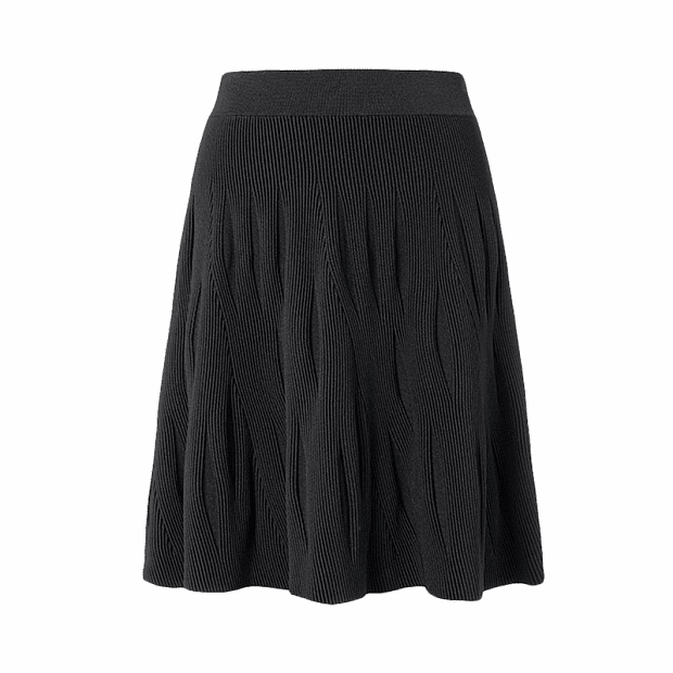 Xiaomi 10:07 Water Ripple Texture Knit Skirt (Black) 