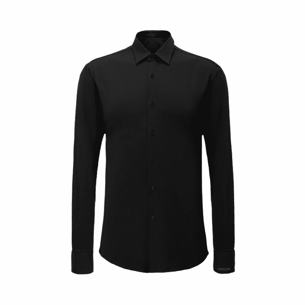 Xiaomi Matchu Code Custom High Elastic Modal Cotton Knit Shirt (Black) - 1