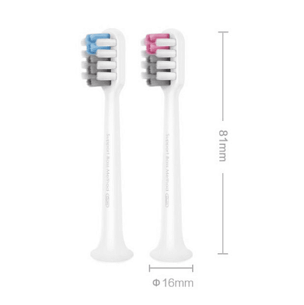 Сменные насадки для зубной щетки Dr.Bei Sonic Electric Toothbrush (2 шт) (White/Белый) - 3