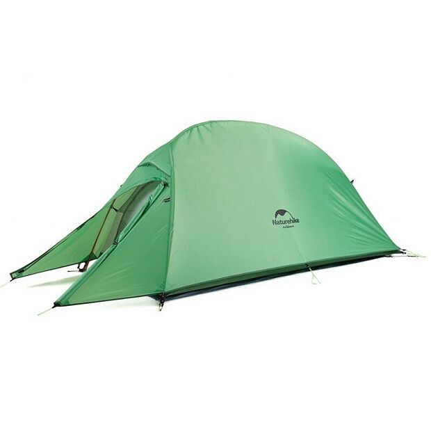 Палатка сверхлегкая Naturehike Сloud Up 1 Updated NH18T010-T, 210T  одноместная с ковриком, зеленая, 6927595730539 - 3