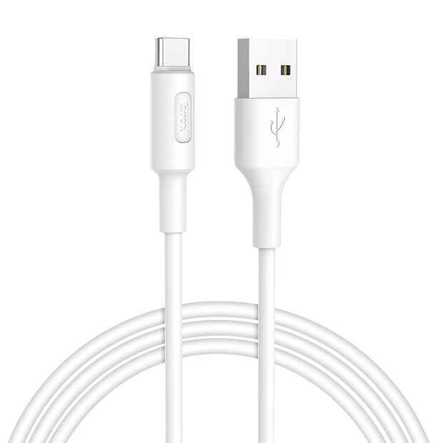 USB кабель HOCO X25 Soarer Type-C, 1м, PVC (белый) - 4