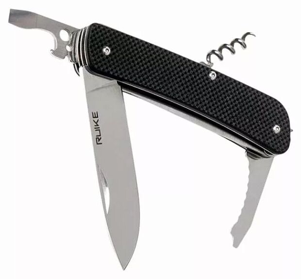Нож multi-functional Ruike L32-B черный - 6